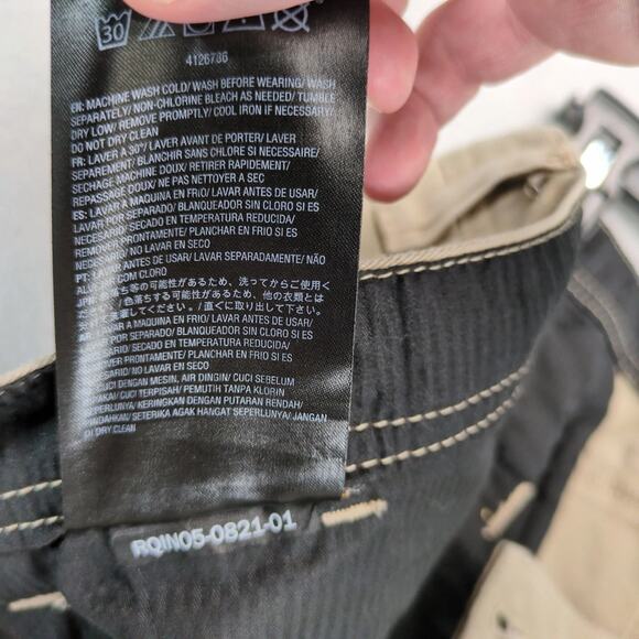 Volcom True to This Tan Khaki Chino Shorts Men's 38x9.5" Pockets Preppy Gorpcore - Picture 8 of 10